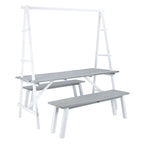 SAFAVIEH Outdoor Living Willamy 3-Piece Dining Set - 29 W x 69 D x 74 H