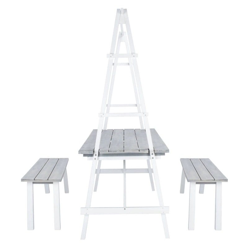 SAFAVIEH Outdoor Living Willamy 3-Piece Dining Set - 29 W x 69 D x 74 H