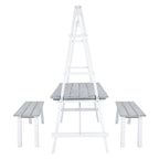 SAFAVIEH Outdoor Living Willamy 3-Piece Dining Set - 29 W x 69 D x 74 H