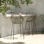 Christopher Knight Home - Ferrara Stylish and Durable Outdoor Wicker Barstools, Set of 2