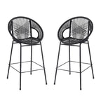Christopher Knight Home - Ferrara Stylish and Durable Outdoor Wicker Barstools, Set of 2