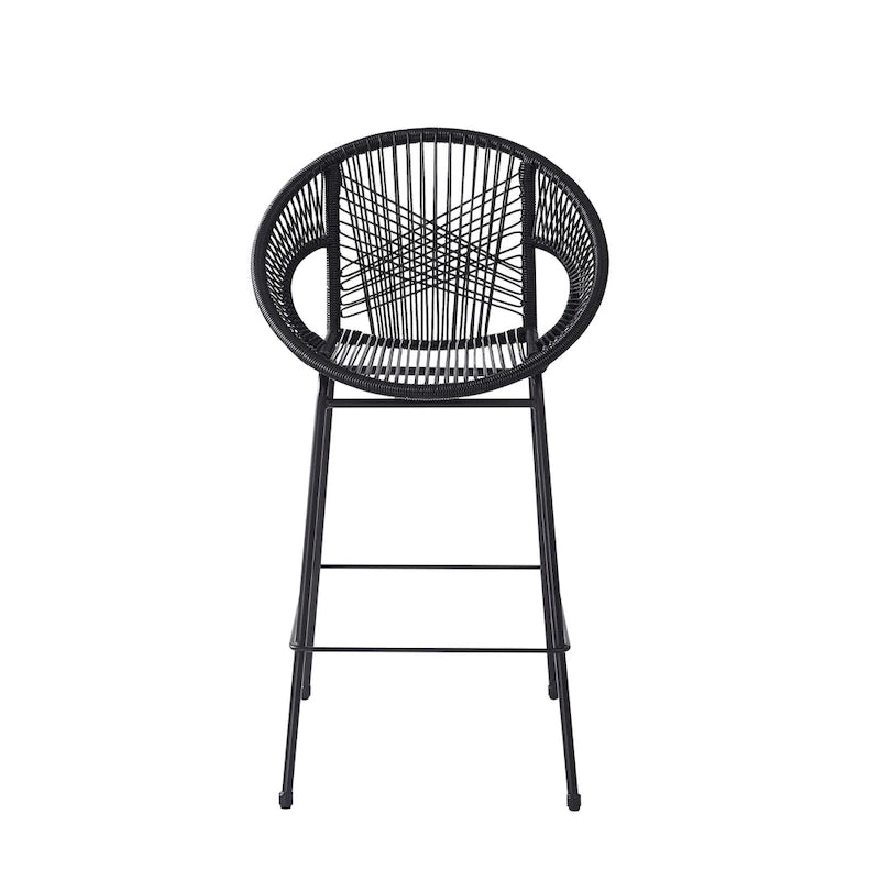 Christopher Knight Home - Ferrara Stylish and Durable Outdoor Wicker Barstools, Set of 2