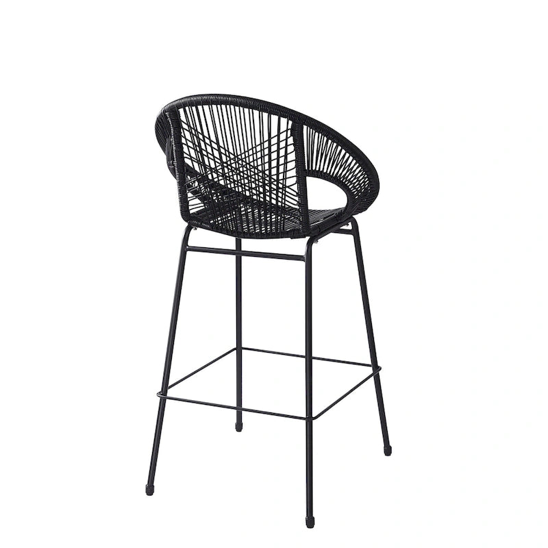 Christopher Knight Home - Ferrara Stylish and Durable Outdoor Wicker Barstools, Set of 2