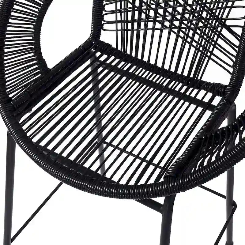 Christopher Knight Home - Ferrara Stylish and Durable Outdoor Wicker Barstools, Set of 2