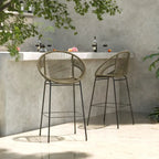 Christopher Knight Home - Ferrara Stylish and Durable Outdoor Wicker Barstools, Set of 2