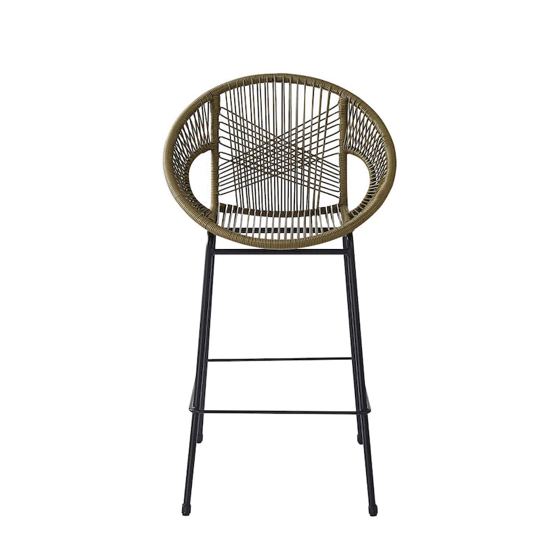 Christopher Knight Home - Ferrara Stylish and Durable Outdoor Wicker Barstools, Set of 2