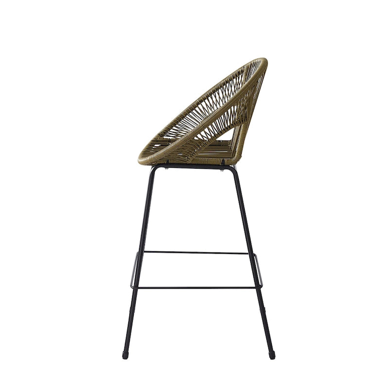 Christopher Knight Home - Ferrara Stylish and Durable Outdoor Wicker Barstools, Set of 2