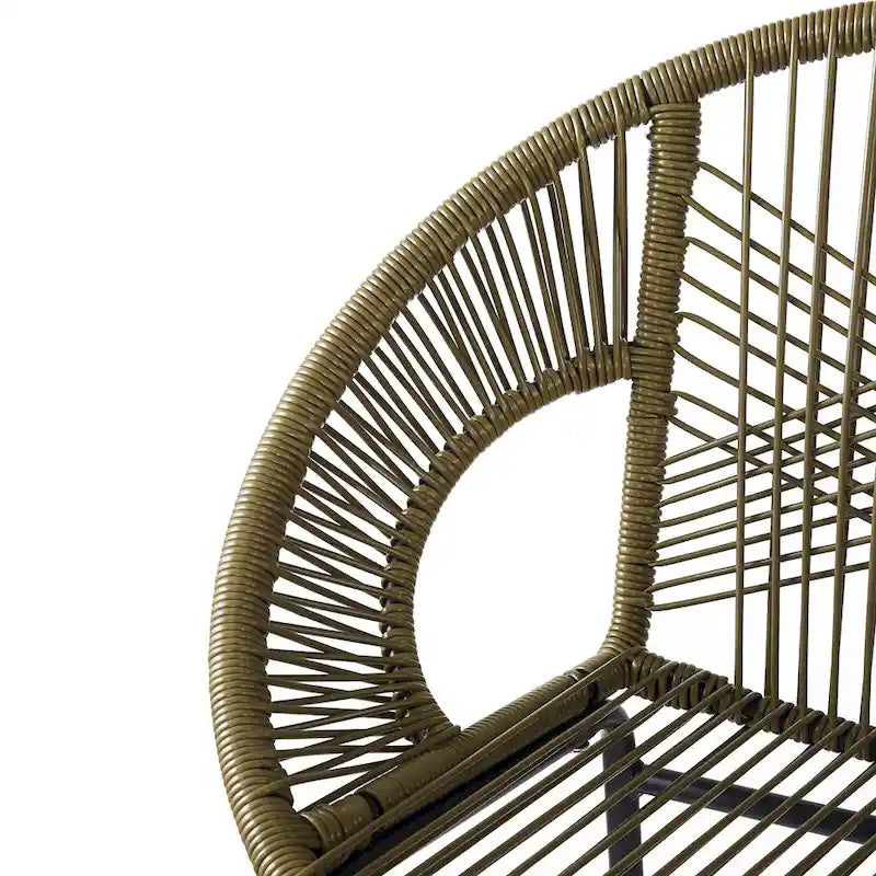 Christopher Knight Home - Ferrara Stylish and Durable Outdoor Wicker Barstools, Set of 2