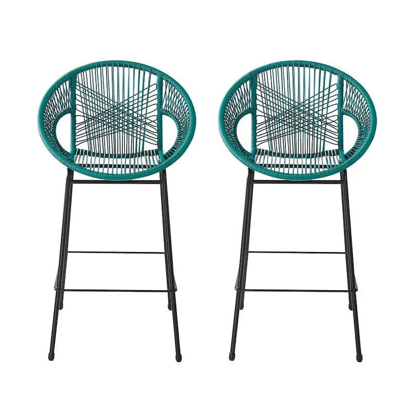 Christopher Knight Home - Ferrara Stylish and Durable Outdoor Wicker Barstools, Set of 2