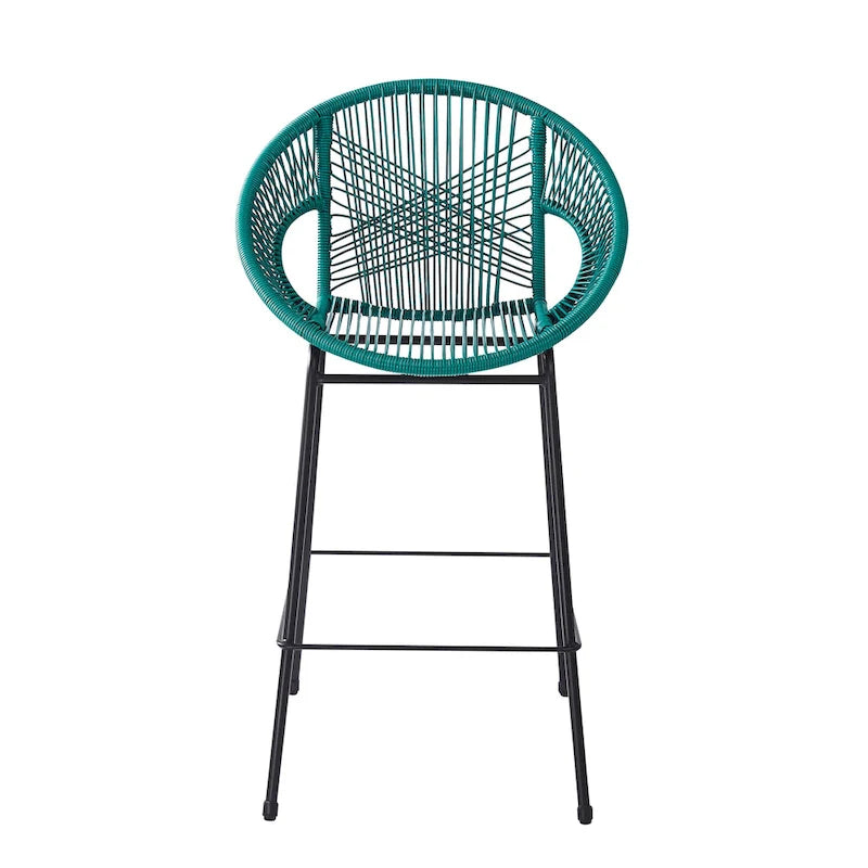 Christopher Knight Home - Ferrara Stylish and Durable Outdoor Wicker Barstools, Set of 2