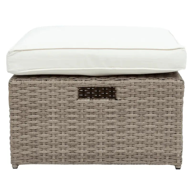 4-Seater Rattan Patio Conversation Set - Brown