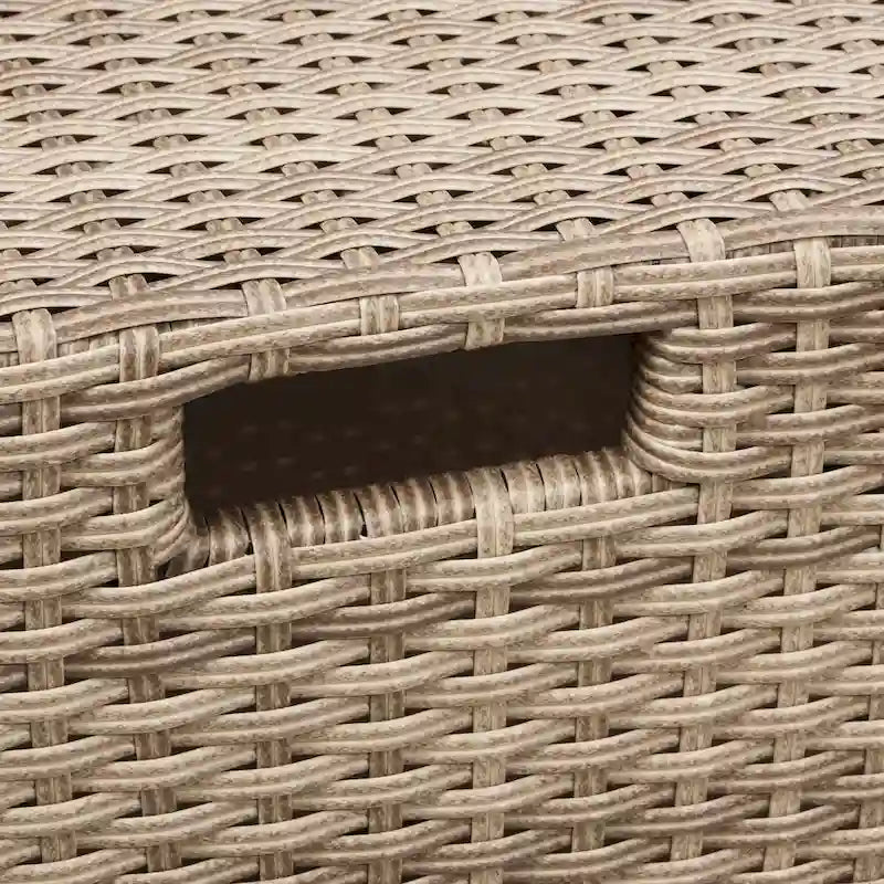 4-Seater Rattan Patio Conversation Set - Brown