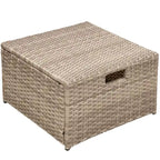4-Seater Rattan Patio Conversation Set - Brown