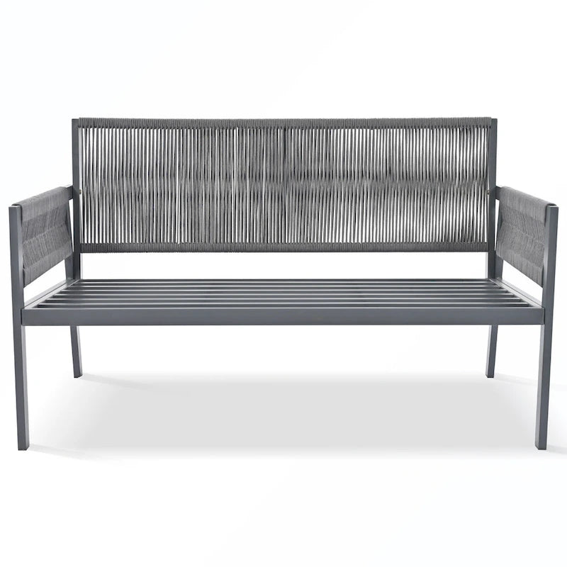 Rope Patio Sofa Set 4-Piece Loveseat & Chairs