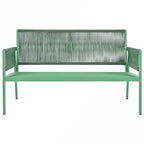 Rope Patio Sofa Set 4-Piece Loveseat & Chairs