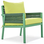 Rope Patio Sofa Set 4-Piece Loveseat & Chairs