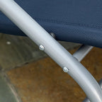 Outsunny Zero Gravity Rocking Chair Outdoor Chaise Lounge Chair Recliner Rocker with Detachable Pillow for Patio, Deck, Pool