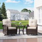 Outdoor Swivel Rocker Chairs Set of 2