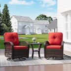 Outdoor Swivel Rocker Chairs Set of 2