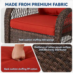Outdoor Swivel Rocker Chairs Set of 2