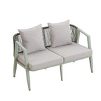 Outdoor Metal Chairs with Iron Table for Patios (Set of 4)