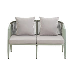 Outdoor Metal Chairs with Iron Table for Patios (Set of 4)