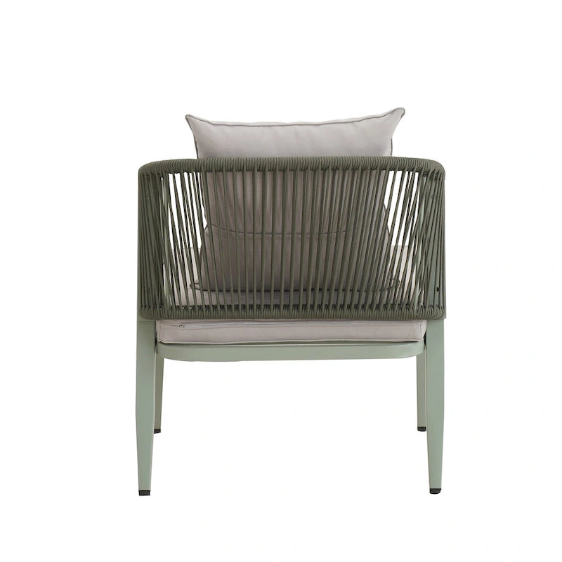Outdoor Metal Chairs with Iron Table for Patios (Set of 4)