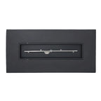 Black Aluminum Outdoor Fire Pit Chat Set 4-Seater