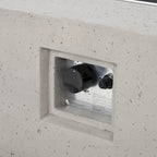 Black Aluminum Outdoor Fire Pit Chat Set 4-Seater