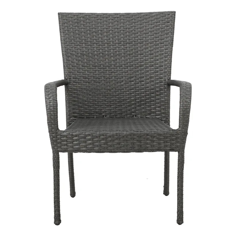 Jefferson Outdoor 8 Seater Wood and Wicker Dining Set by Christopher Knight Home