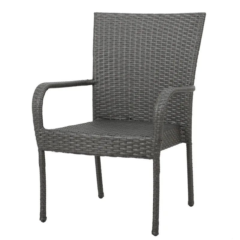 Jefferson Outdoor 8 Seater Wood and Wicker Dining Set by Christopher Knight Home