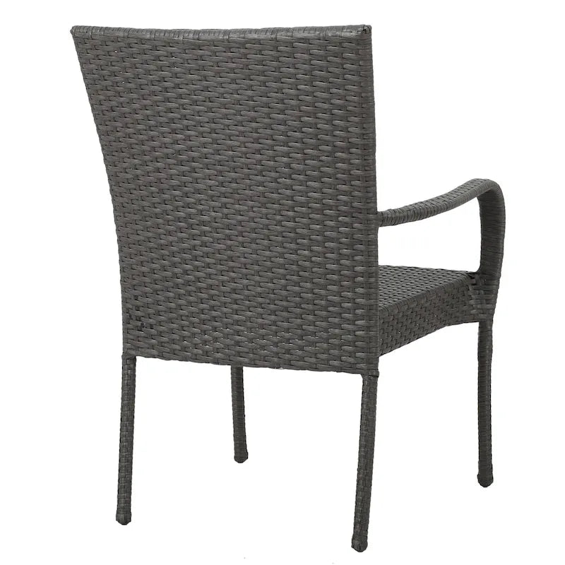 Jefferson Outdoor 8 Seater Wood and Wicker Dining Set by Christopher Knight Home