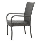 Jefferson Outdoor 8 Seater Wood and Wicker Dining Set by Christopher Knight Home
