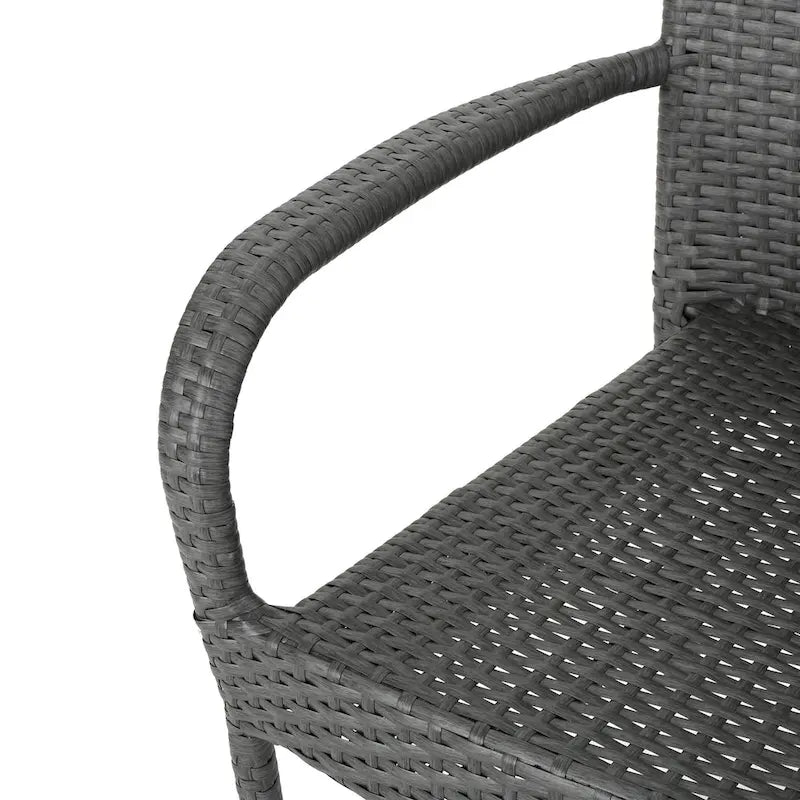 Jefferson Outdoor 8 Seater Wood and Wicker Dining Set by Christopher Knight Home
