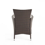 Dion Outdoor 7-piece Rectangular Wicker Aluminum Dining Set with Cushions by Christopher Knight Home