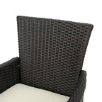 Dion Outdoor 7-piece Rectangular Wicker Aluminum Dining Set with Cushions by Christopher Knight Home