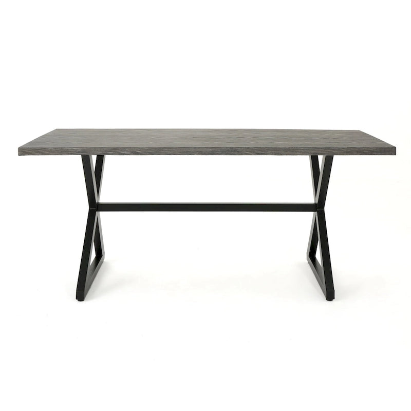 Dion Outdoor 7-piece Rectangular Wicker Aluminum Dining Set with Cushions by Christopher Knight Home