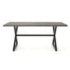 Dion Outdoor 7-piece Rectangular Wicker Aluminum Dining Set with Cushions by Christopher Knight Home