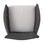 Dion Outdoor 7-piece Rectangular Wicker Aluminum Dining Set with Cushions by Christopher Knight Home