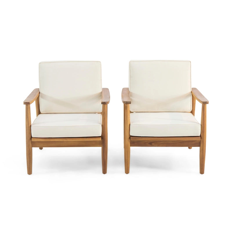 Willowbrook Wood Club Chair (Set of 2) by Christopher Knight Home