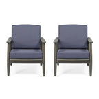 Willowbrook Wood Club Chair (Set of 2) by Christopher Knight Home