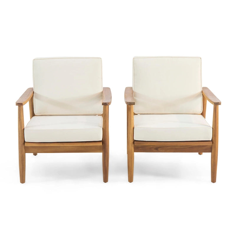 Willowbrook Wood Club Chair (Set of 2) by Christopher Knight Home