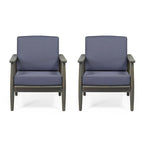 Willowbrook Wood Club Chair (Set of 2) by Christopher Knight Home