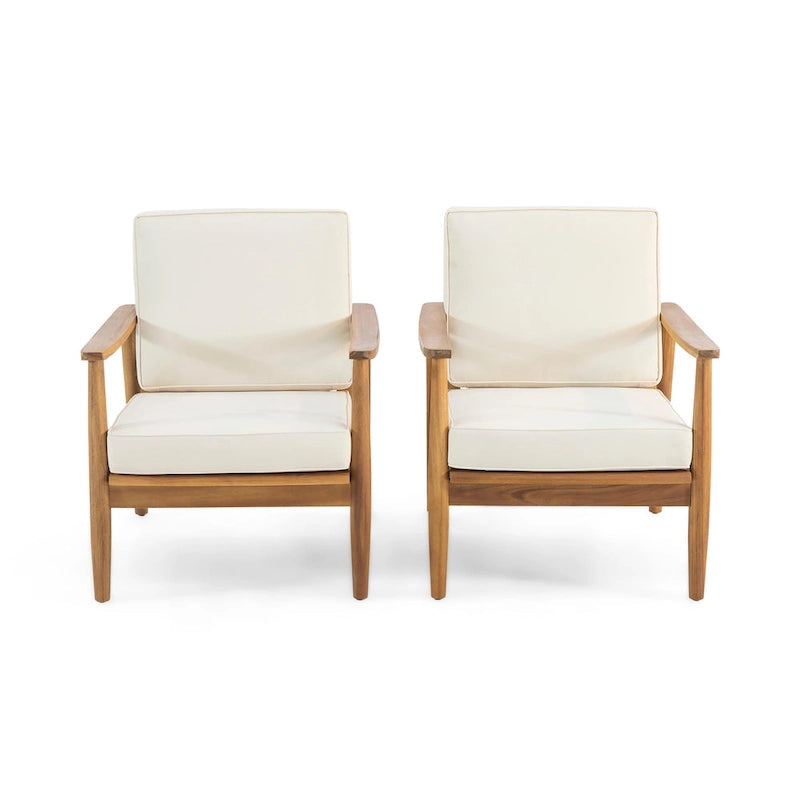 Willowbrook Wood Club Chair (Set of 2) by Christopher Knight Home