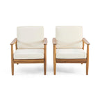 Willowbrook Wood Club Chair (Set of 2) by Christopher Knight Home