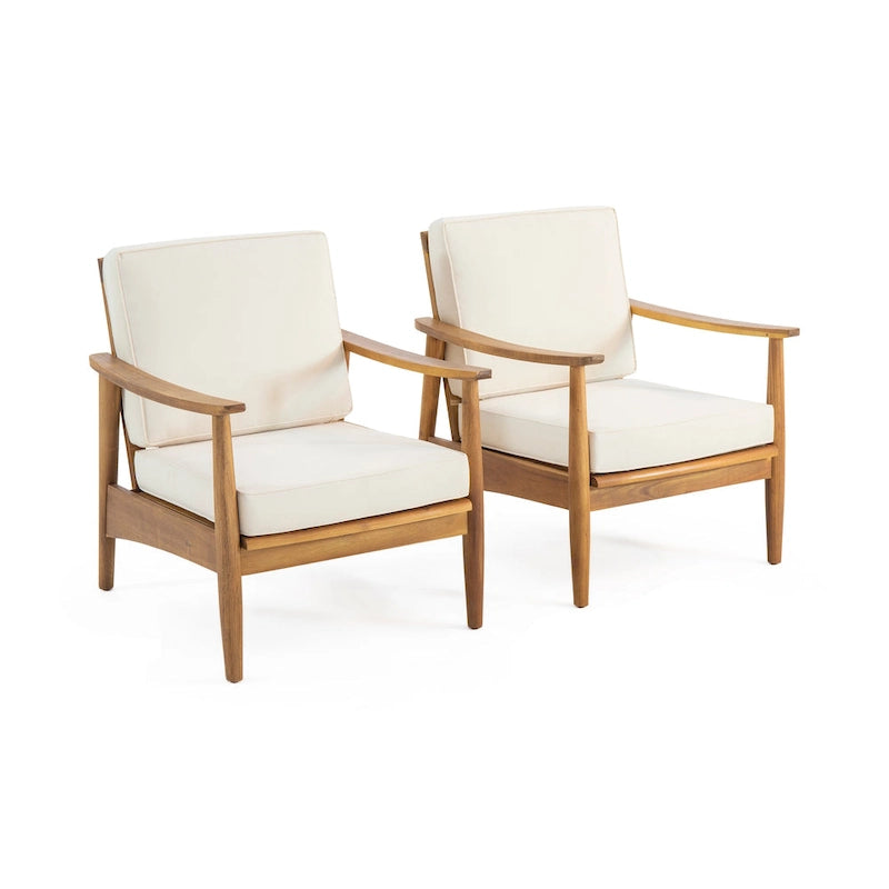 Willowbrook Wood Club Chair (Set of 2) by Christopher Knight Home