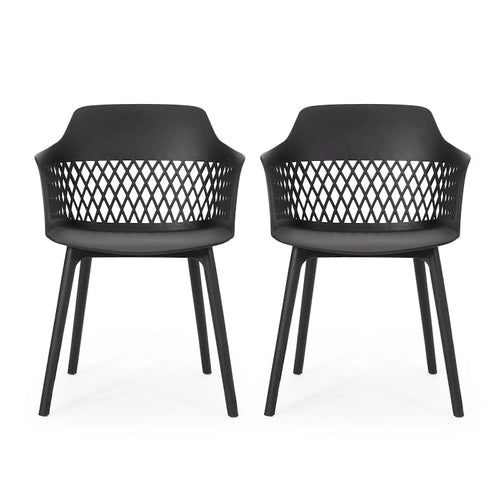 Azalea Outdoor Modern Dining Chair (Set of 2) by Christopher Knight Home - 23.00  W x 21.50  D x 33.00  H