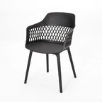 Azalea Outdoor Modern Dining Chair (Set of 2) by Christopher Knight Home - 23.00  W x 21.50  D x 33.00  H