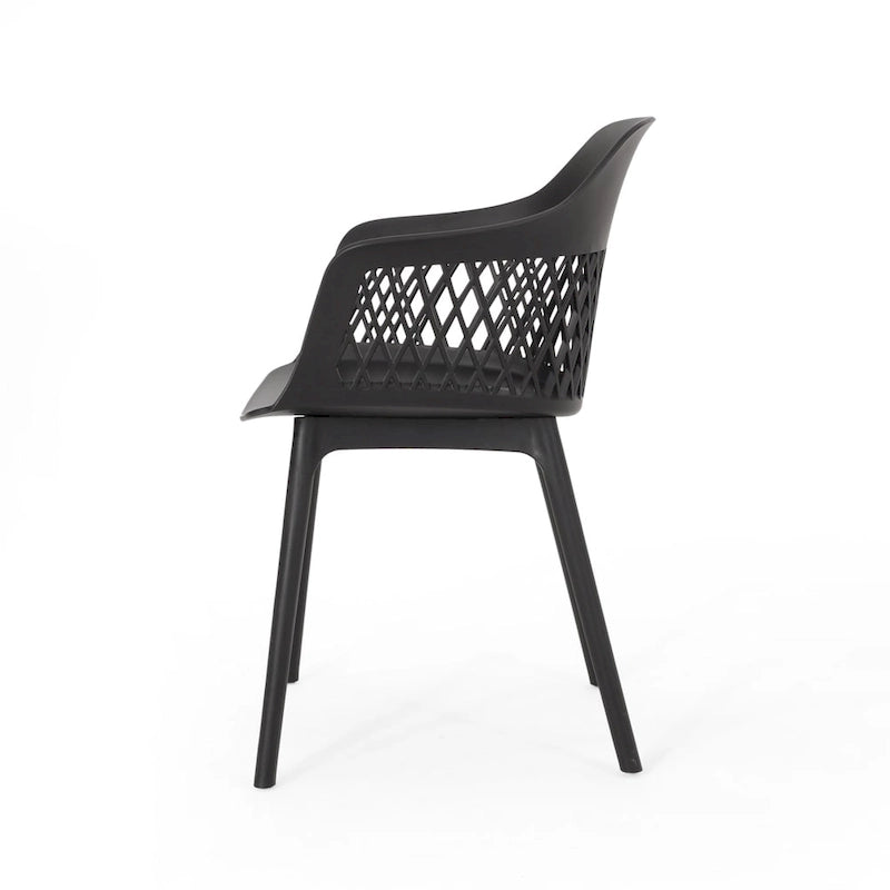 Azalea Outdoor Modern Dining Chair (Set of 2) by Christopher Knight Home - 23.00  W x 21.50  D x 33.00  H