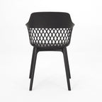 Azalea Outdoor Modern Dining Chair (Set of 2) by Christopher Knight Home - 23.00  W x 21.50  D x 33.00  H